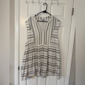 Vineyard Vines Striped Sleeveless Midi Dress